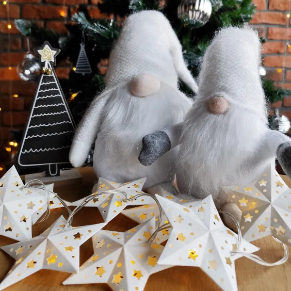 Tutumi Vianočný škriatok ELF 068 - 50 cm biely