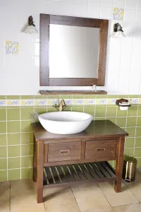BRAND umyvadlová skříňka 100x73x50cm, mořený smrk BA101S