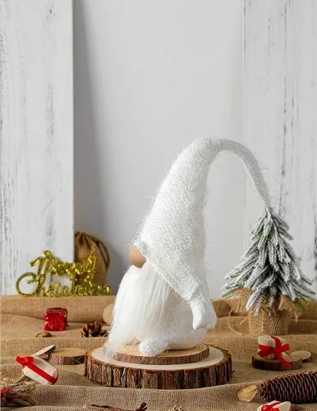 Tutumi Vianočný škriatok ELF 068 - 50 cm biely