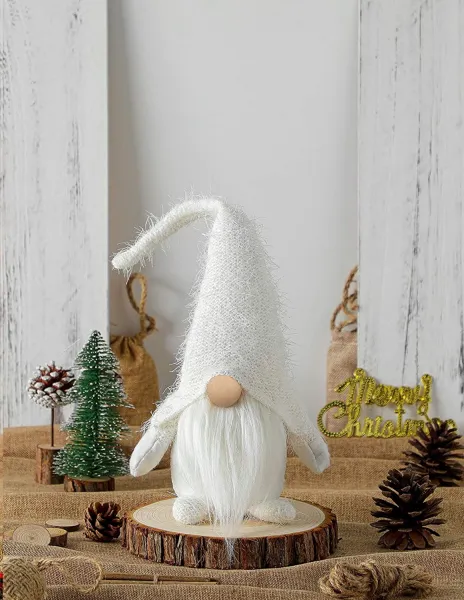 Tutumi Vianočný škriatok ELF 068 - 50 cm biely
