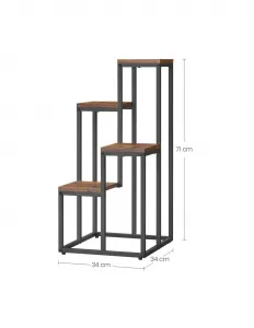 VASAGLE stojan na kvety 2809 s 4 policami