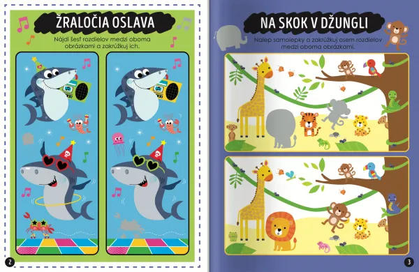 Zábavné učenie Hľadaj rozdiely