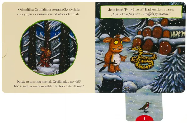 Gruffalinka Tlač, ťahaj, posúvaj