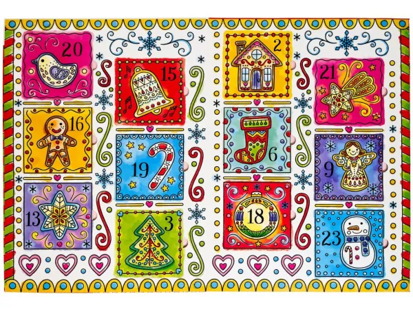 Kúzelné maľovanie vodou Adventný kalendár