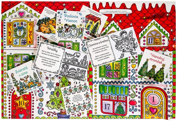 Kúzelné maľovanie vodou Adventný kalendár