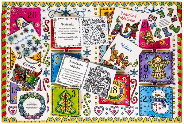 Kúzelné maľovanie vodou Adventný kalendár