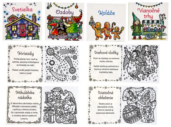 Kúzelné maľovanie vodou Adventný kalendár