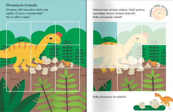 Skladaj a nalepuj Dinosaury