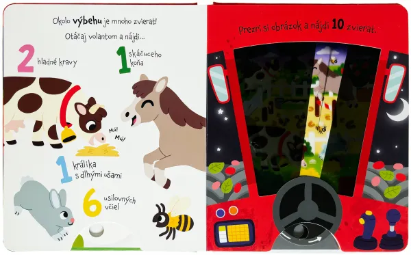 Jazdi a hľadaj - Traktor - kniha s kúzelnou baterkou