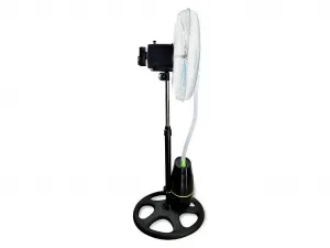 Moderný hmlový ventilátor Kenex čierny 90W