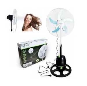 Moderný hmlový ventilátor Kenex čierny 90W