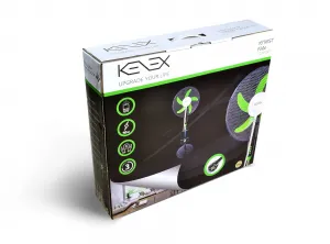 Moderný hmlový ventilátor Kenex čierny 60W
