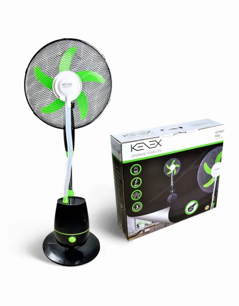 Moderný hmlový ventilátor Kenex čierny 60W