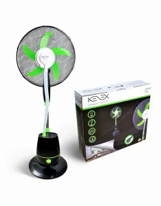 Moderný hmlový ventilátor Kenex čierny 60W