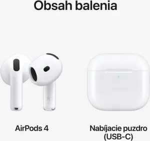 Apple AirPods 4 generácie MXP63ZMA