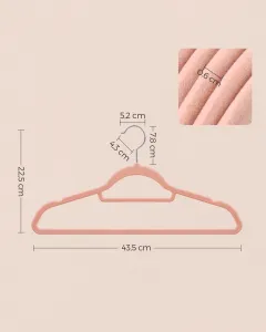 Velurové vešiaky ružové 20ks - CRF20PK 9403 20 80 00