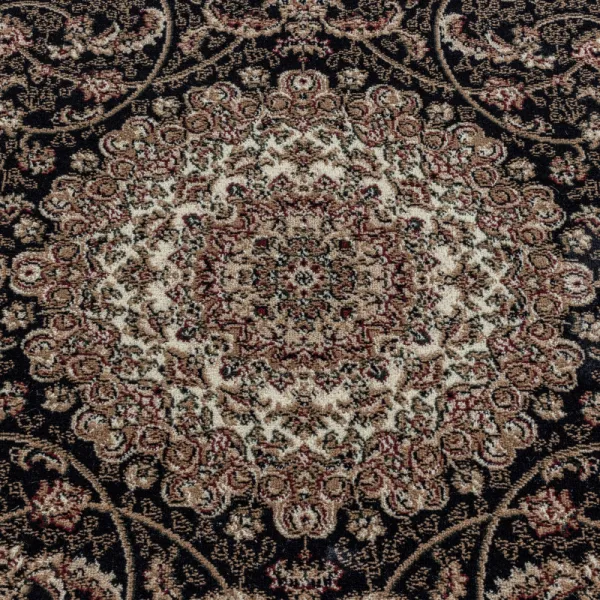 Koberec Kashmir Ornament, béžový / čierny