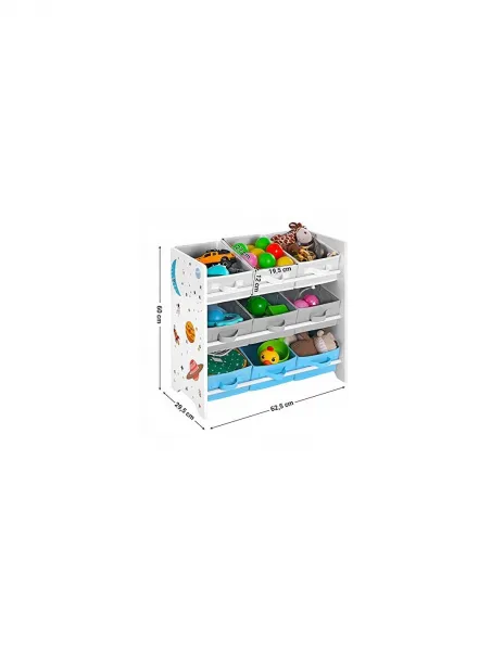 SUPPLIES GKR33WT Organizér na hračky biely