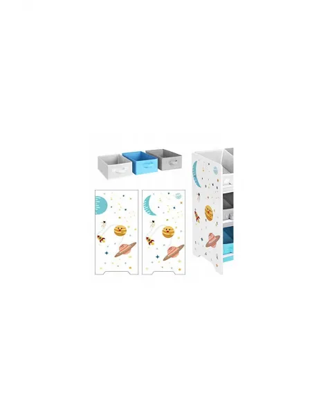 SUPPLIES GKR33WT Organizér na hračky biely