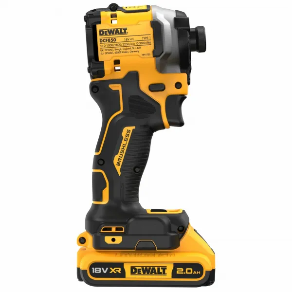 DEWALT 18V XR 1/4” Hex aku rázový uťahovák, 2x 5,0 Ah DCF850D2T-QW