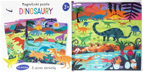 Magnetické puzzle Dinosaury