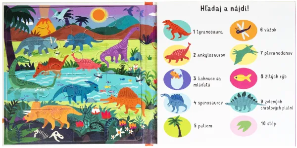 Magnetické puzzle Dinosaury