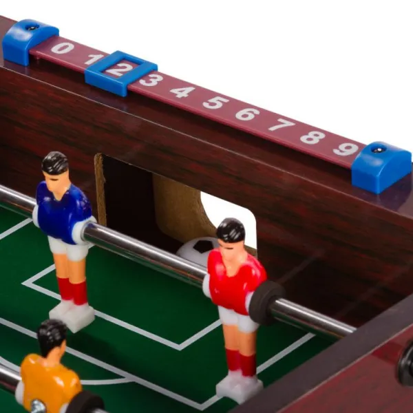 GamesPlanet® Mini stolný futbal, 51 x 31 x 8 cm, tmavý M40693