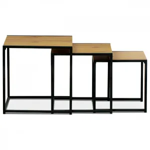 Set 3 ks odkladacích stolíkov AF-3003 Autronic Staré drevo
