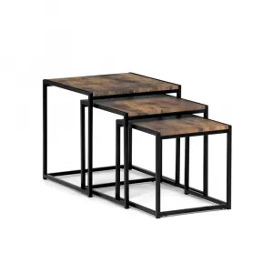 Set 3 ks odkladacích stolíkov AF-3003 Autronic Staré drevo