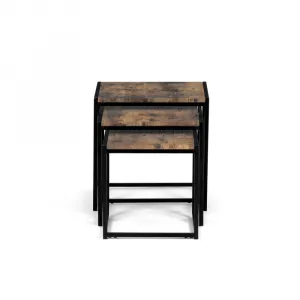 Set 3 ks odkladacích stolíkov AF-3003 Autronic Staré drevo