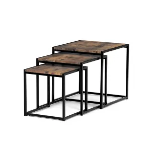 Set 3 ks odkladacích stolíkov AF-3003 Autronic Staré drevo
