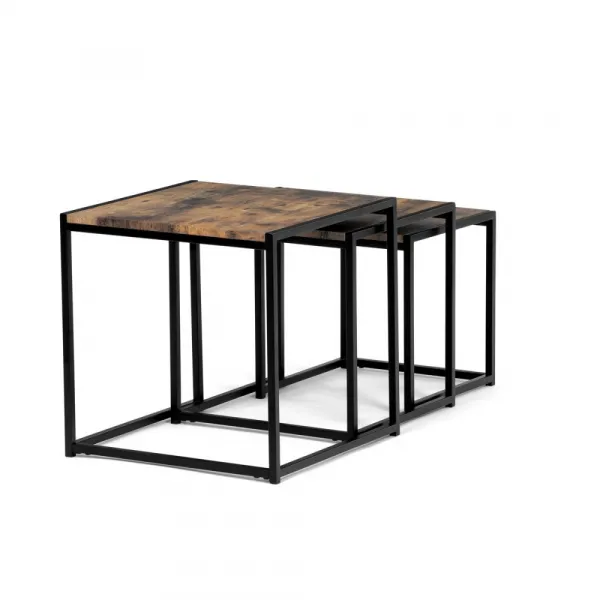 Set 3 ks odkladacích stolíkov AF-3003 Autronic Staré drevo