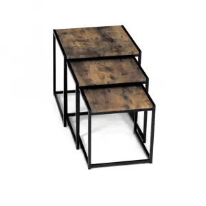Set 3 ks odkladacích stolíkov AF-3003 Autronic Staré drevo