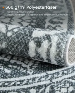 Koberec Boho-Stil antracitový kruh