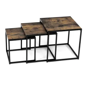 Set 3 ks odkladacích stolíkov AF-3003 Autronic Staré drevo