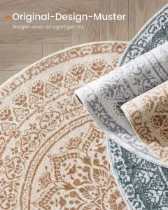 Koberec Boho-Stil béžový kruh