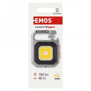 EMOS COB LED NABÍJECÍ PŘÍVĚŠKOVÁ SVÍTILNA 750 LM