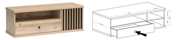 TV stolík CALI C7 Halmar