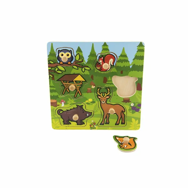 Teddies vkládačka Moje první lesní zvířátka