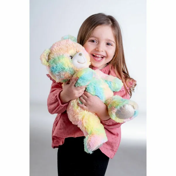 Plyšový medvedík Teddies Duhový 40 cm