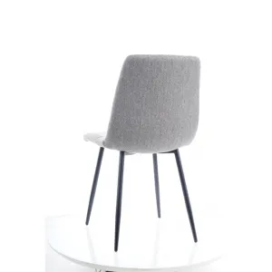 Jedálenská stolička CHIC VELVET černá Signal Tyrkysová