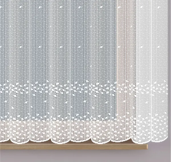 Záclona žakárová alebo záclonový komplet, Madison metráž, biela 100 cm