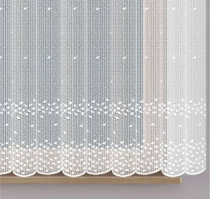 Záclona žakárová alebo záclonový komplet, Madison metráž, biela 100 cm