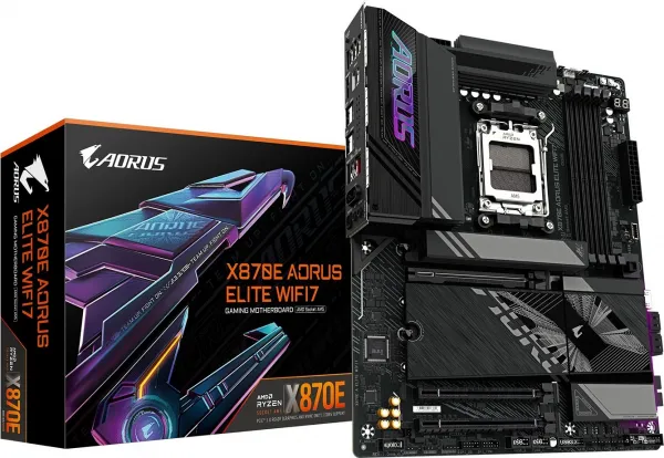 GIGABYTE MB Sc AM5 X870E A ELITE WIFI7, AMD X870, 4xDDR5, 2xHDMI, 2xThunderbolt, WiFi