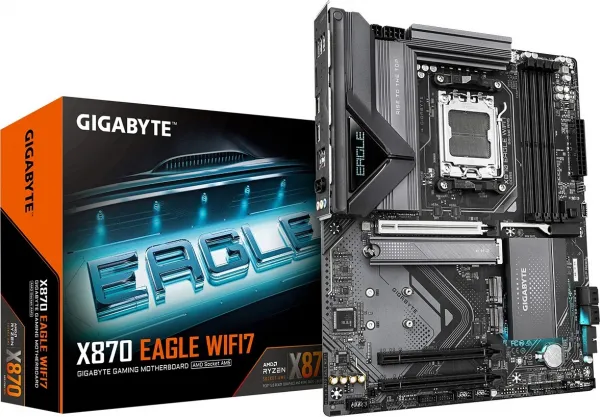 GIGABYTE MB Sc AM5 X870 EAGLE WIFI7, AMD X870, 4xDDR5, 1xHDMI, 2xThunderbolt, WiFi
