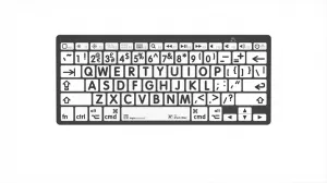 LogicKeyboard XLPrint Bluetooth Black on White UK 29265