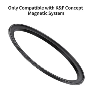 K&F Concept Krúžok adaptéra magnetického filtra K&F 77-82 mm, matná čierna, hrúbka rámu 2,16 mm 35232