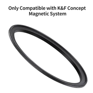 K&F Concept Krúžok adaptéra magnetického filtra K&F 55-77 mm, matná čierna, hrúbka rámu 2,16 mm 35529