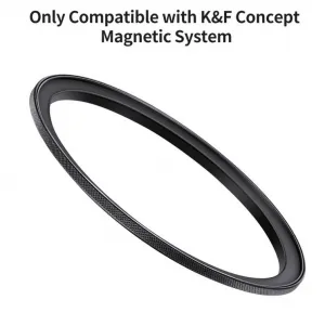 K&F Concept Krúžok adaptéra magnetického filtra K&F 67-77 mm, matná čierna, hrúbka rámu 2,16 mm 35412