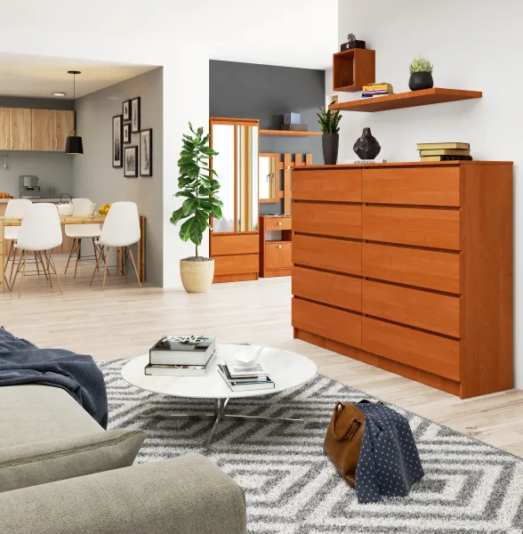Ak furniture Komoda Rollo K 160,4 cm jelša